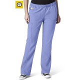 5105 WonderWink Plus Boot Cut Cargo Scrub Pants - Ceil Blue