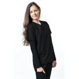 1000 Classix Unisex 3 Pocket Scrub Top by Greentown (Women's View)