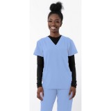 1202 4Flex Unisex V-Neck Scrub Top by Greentown (Men's View)
