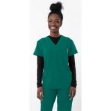 1202 4Flex Unisex V-Neck Scrub Top by Greentown (Men's View)
