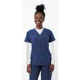 1202 4Flex Unisex V-Neck Scrub Top by Greentown (Men's View)