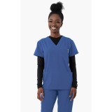 1202 4Flex Unisex V-Neck Scrub Top by Greentown (Women's View)