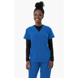 1202 4Flex Unisex V-Neck Scrub Top by Greentown (Women's View)