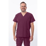 18-1072A Zinnia Haut Unisexe à Col en V avec 3 Poches par Greentown