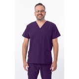 18-1072A Zinnia Unisex 3 Pocket Scrub Top by Greentown