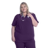 18-1072A Zinnia Unisex 3 Pocket Scrub Top by Greentown