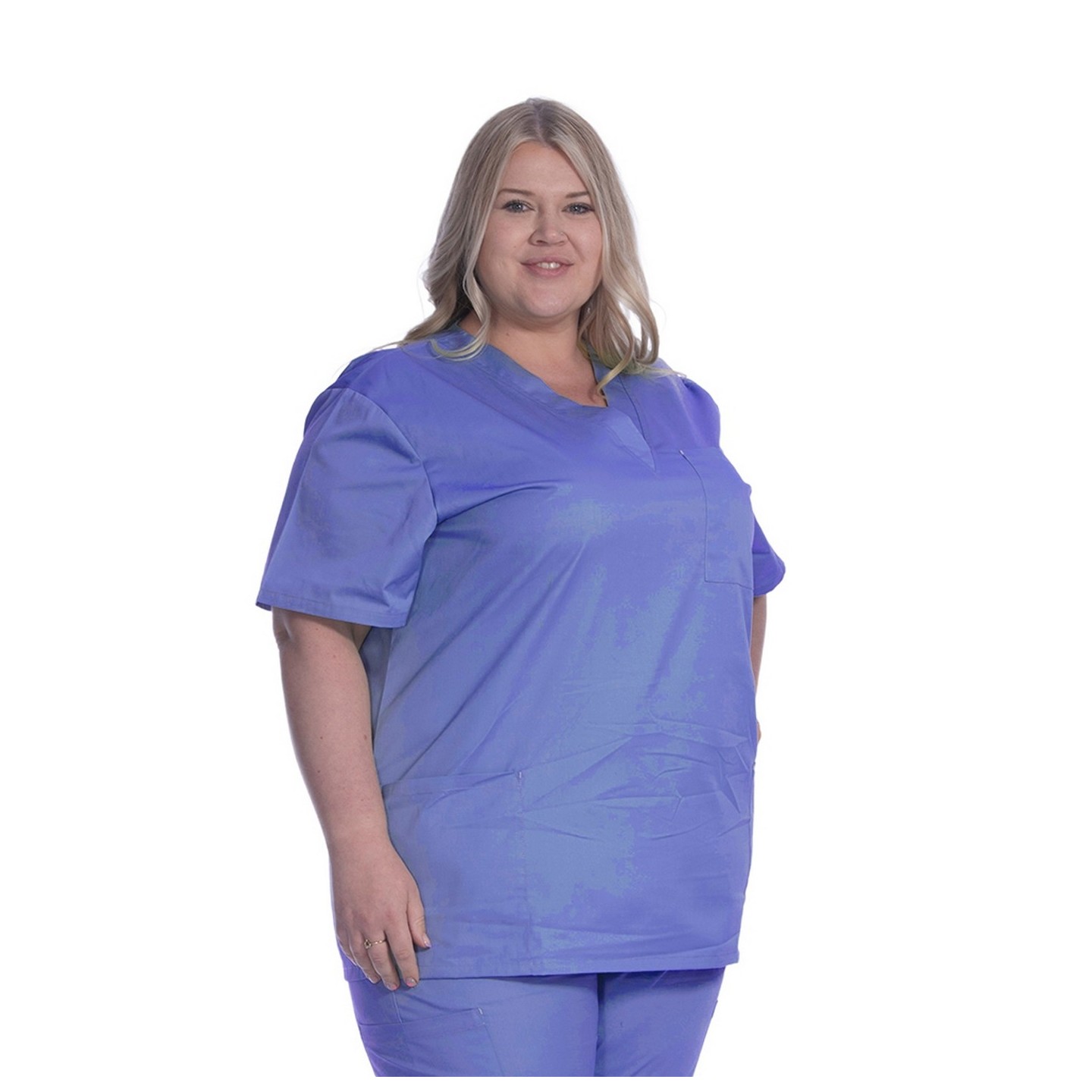 1005 Classix Unisex V-Neck Top with 3 Pockets by Greentown