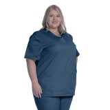 1005 Classix Haut à Col en V Unisexe avec 3 Poches par Greentown