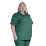 1005 Classix Unisex V-Neck Top with 3 Pockets by Greentown