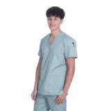 1005 Classix Haut à Col en V Unisexe avec 3 Poches par Greentown