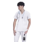 3601 Flaunt Unisex Modern Classic 4-Way Stretch V-Neck Top by Greentown