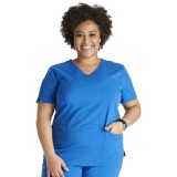 CK837A Atmos Contemporary V-Neck Top with 2 Pockets by Cherokee