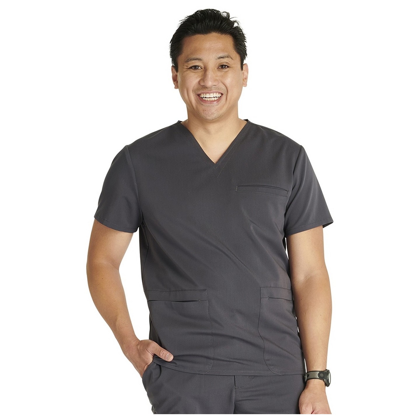 CK719A Atmos Men's 3 Pocket V-Neck Top by Cherokee