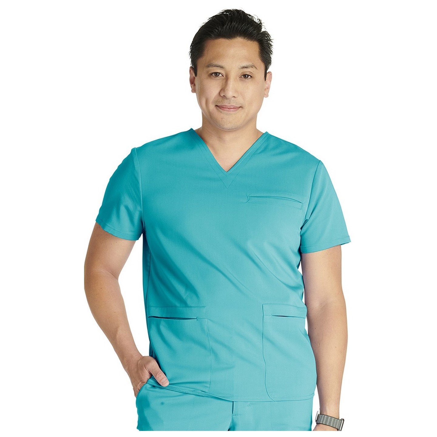 CK719A Atmos Men's 3 Pocket V-Neck Top by Cherokee