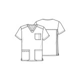 Men's V-Neck Top - Cherokee WW Revolution Tech