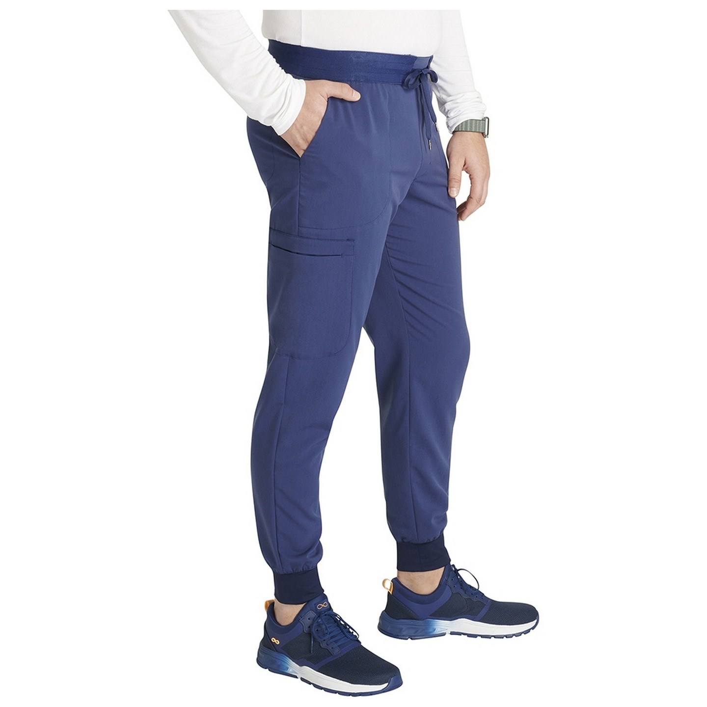 CK132A Atmos Men's Mid-Rise 5 Pocket Cargo Jogger Pant by Cherokee