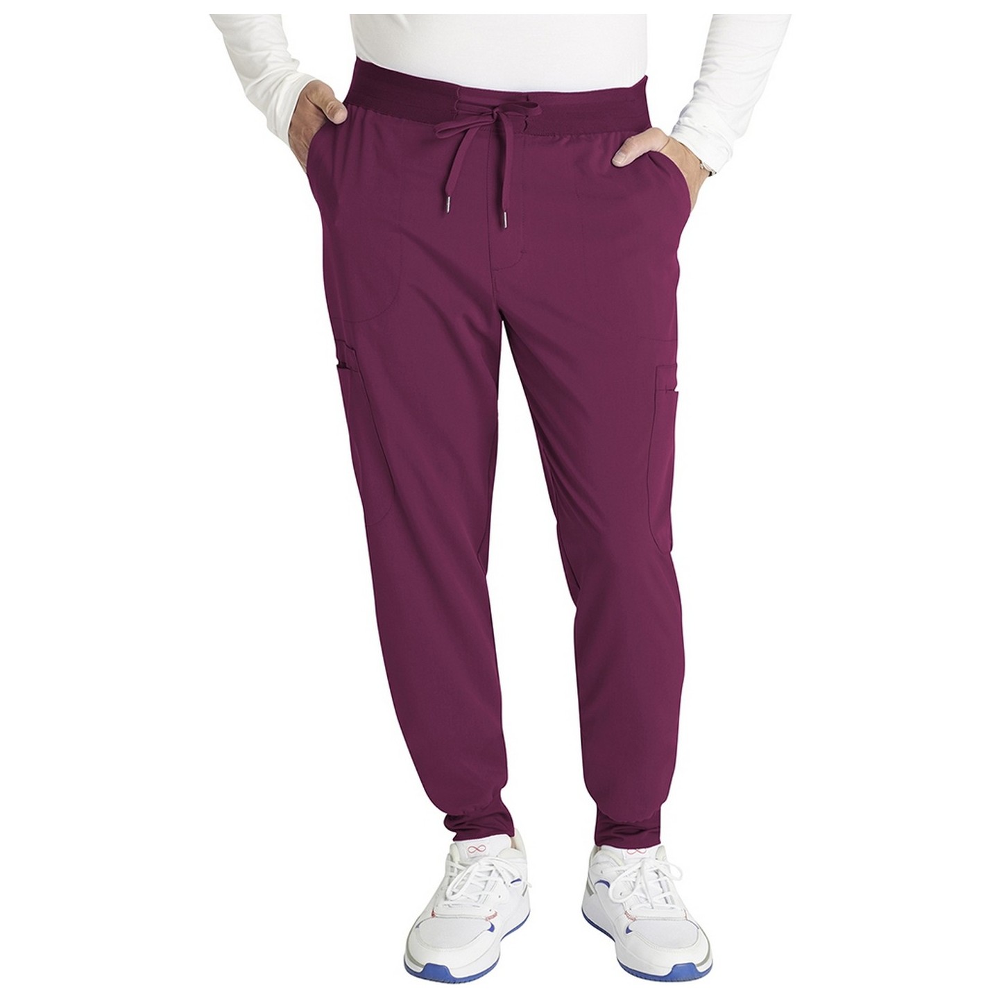 CK132A Atmos Men's Mid-Rise 5 Pocket Cargo Jogger Pant by Cherokee