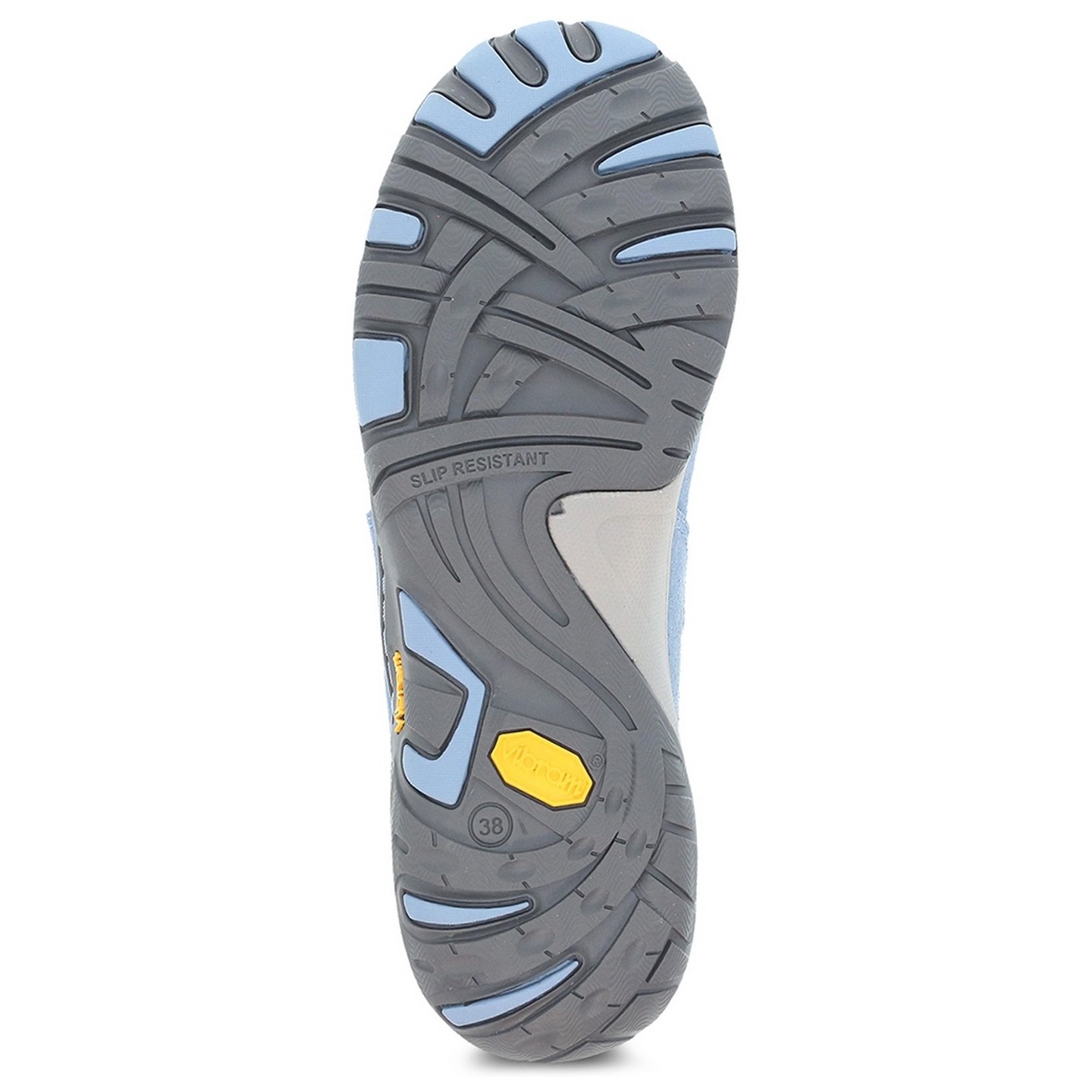 Paisley Sky Burnished Suede Waterproof Women's Slip Resistant Shoe by Dansko