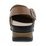 Merrin Black Waxy Milled Mule Agrafée à Talon Sanglé  pour Femmes par Dansko 