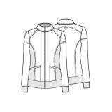 CK303 iFlex Veste à Fermature Glissière et Panneaux Extensibles par Cherokee