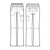 9133P Petite Healing Hands Purple Label Tori Yoga Scrub Pants