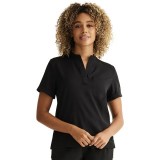 HH650 HH Works Macy Button Collar Tuck In Top by Healing Hands