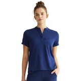 HH650 HH Works Macy Button Collar Tuck In Top by Healing Hands
