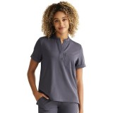 HH650 HH Works Macy Button Collar Tuck In Top by Healing Hands