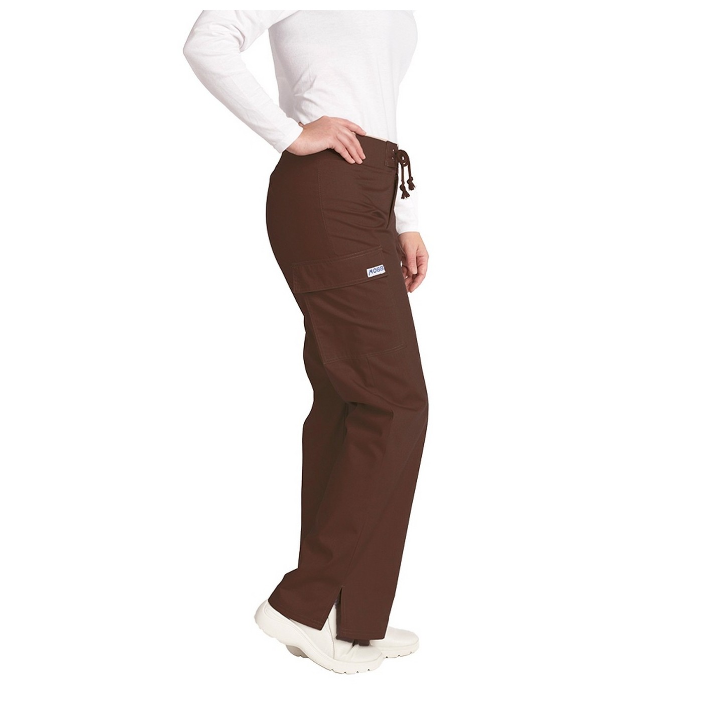 316P Brown Low Rise Lace Up Flare Pant by MOBB