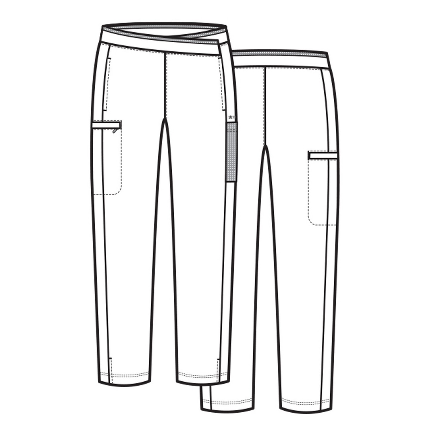 60301 Focus Pantalon Tricoté à Jambe Effilée par Maevn