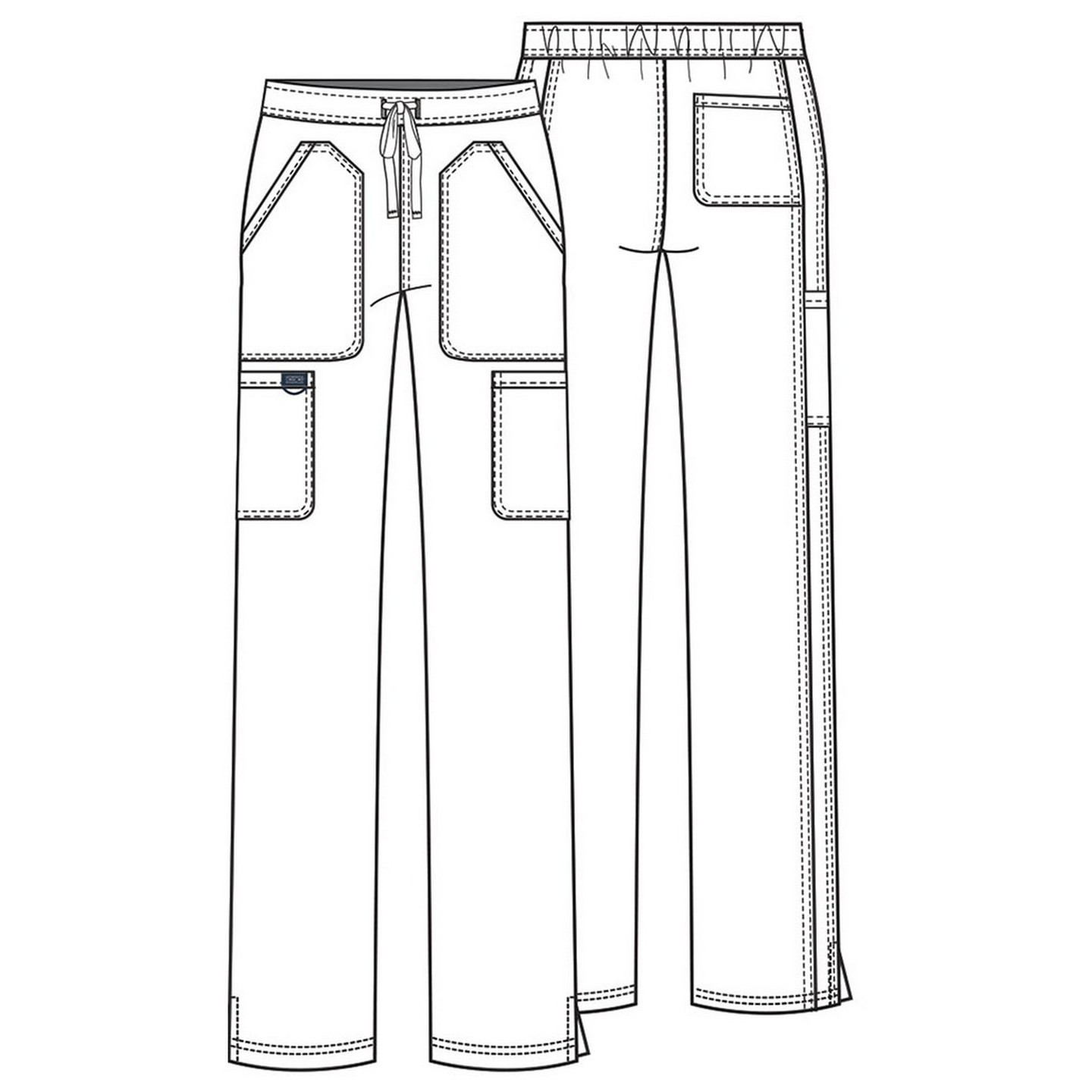 WW120 Workwear Revolution Moderate Flare 5 Pocket Pant by Cherokee