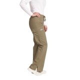 *FINAL SALE 316P OLIVE Low Rise Lace Up Flare Pant by MOBB