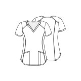 Top col V - Cherokee Infinity - Antimicrobien