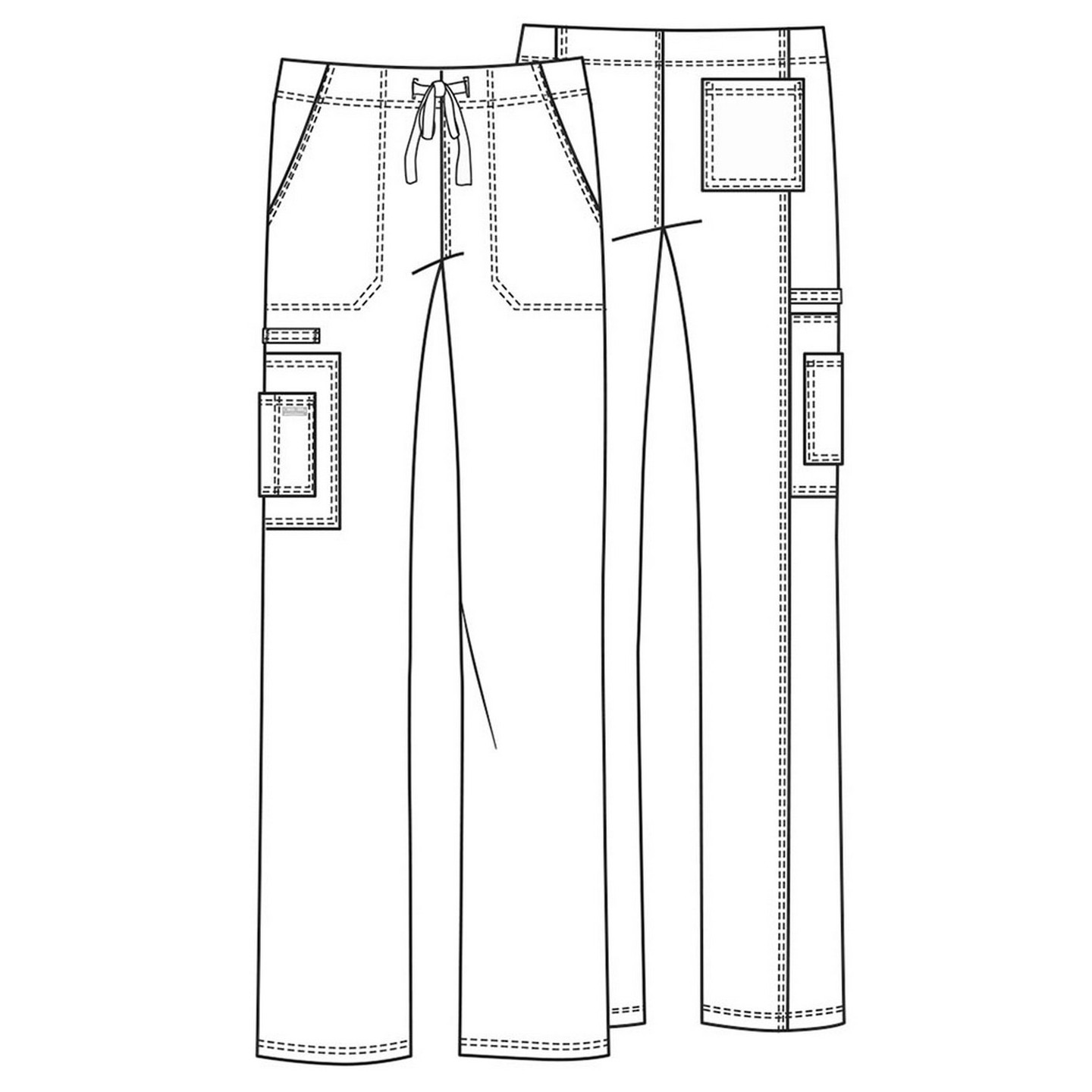 4043 Workwear Core Stretch Pantalon Cargo Unisexe à Taille Élastique par CherokeeCherokee