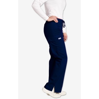 *FINAL SALE 316P-Tall Navy Low Rise Lace Up Flare Pant by MOBB