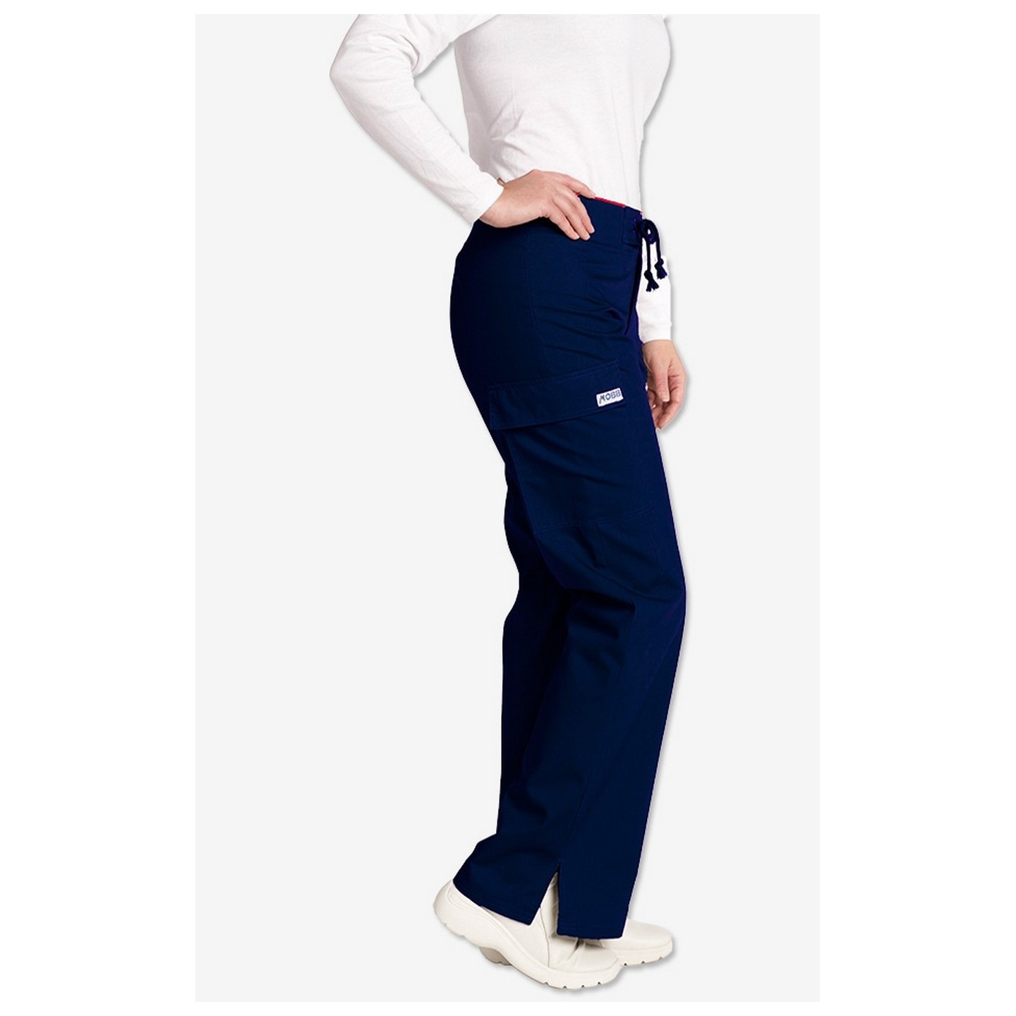 *FINAL SALE 316P-Tall Navy Low Rise Lace Up Flare Pant by MOBB