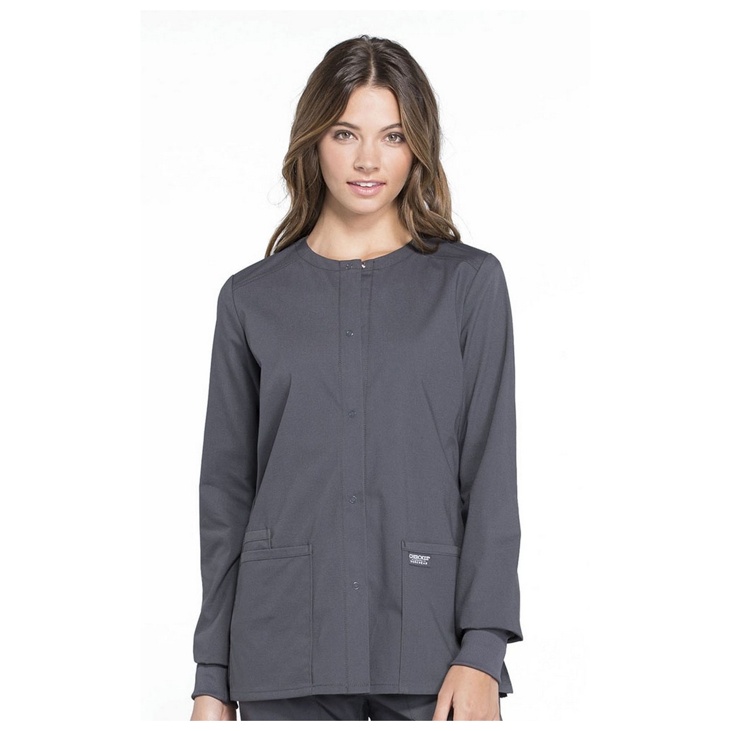 WW340 Workwear Professionals Veste d'Échauffement à Fermature de Pression avec 3 Poches par Cherokee