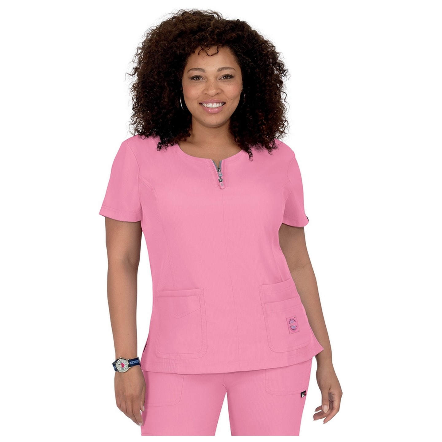 317 Koi Lite™ Scrubs Serenity Double Zipper Top