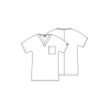 4777 Workwear Originals Dolman Sleeve Unisex Chest Pocket Top by Cherokee