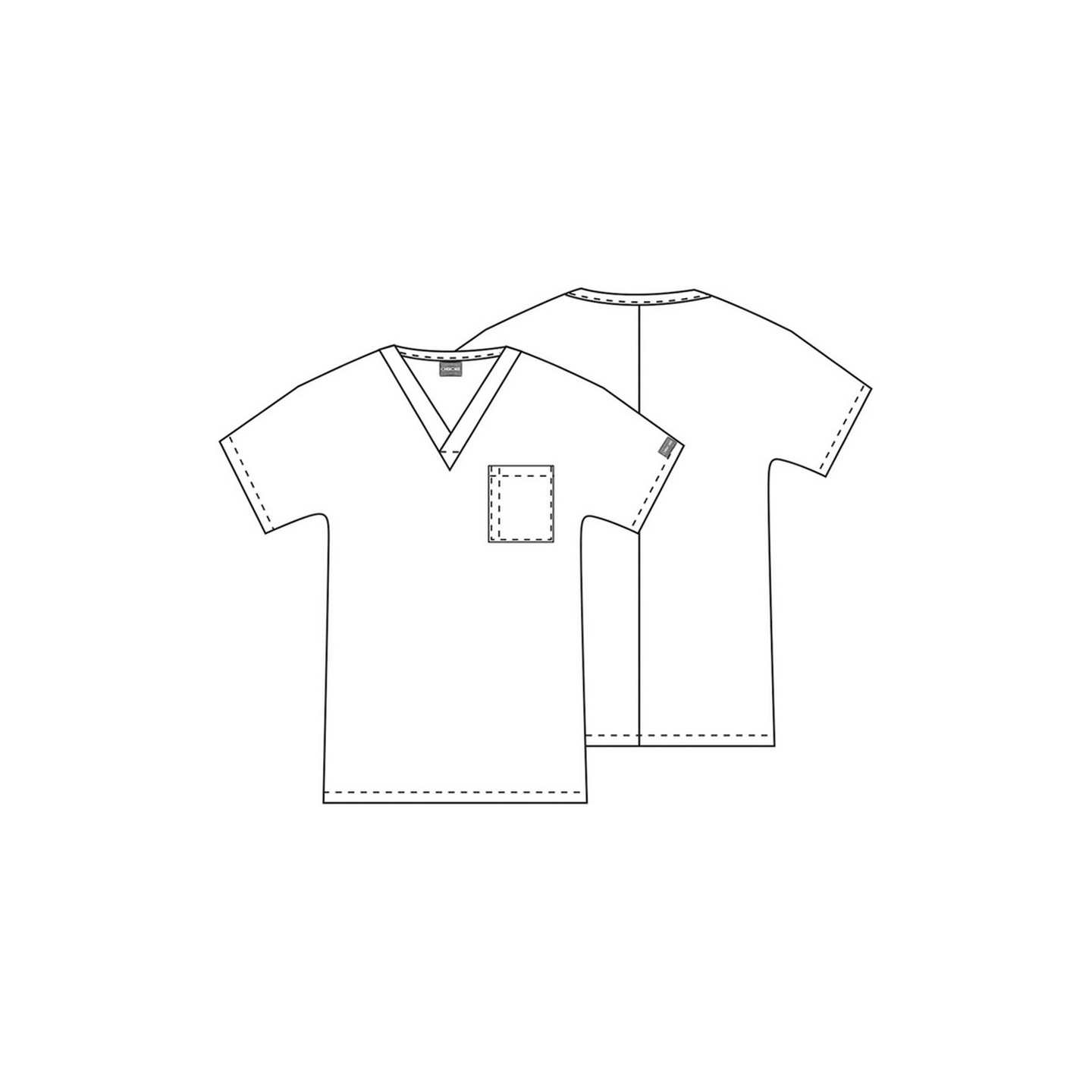 4777 Workwear Originals Dolman Sleeve Unisex Chest Pocket Top by Cherokee