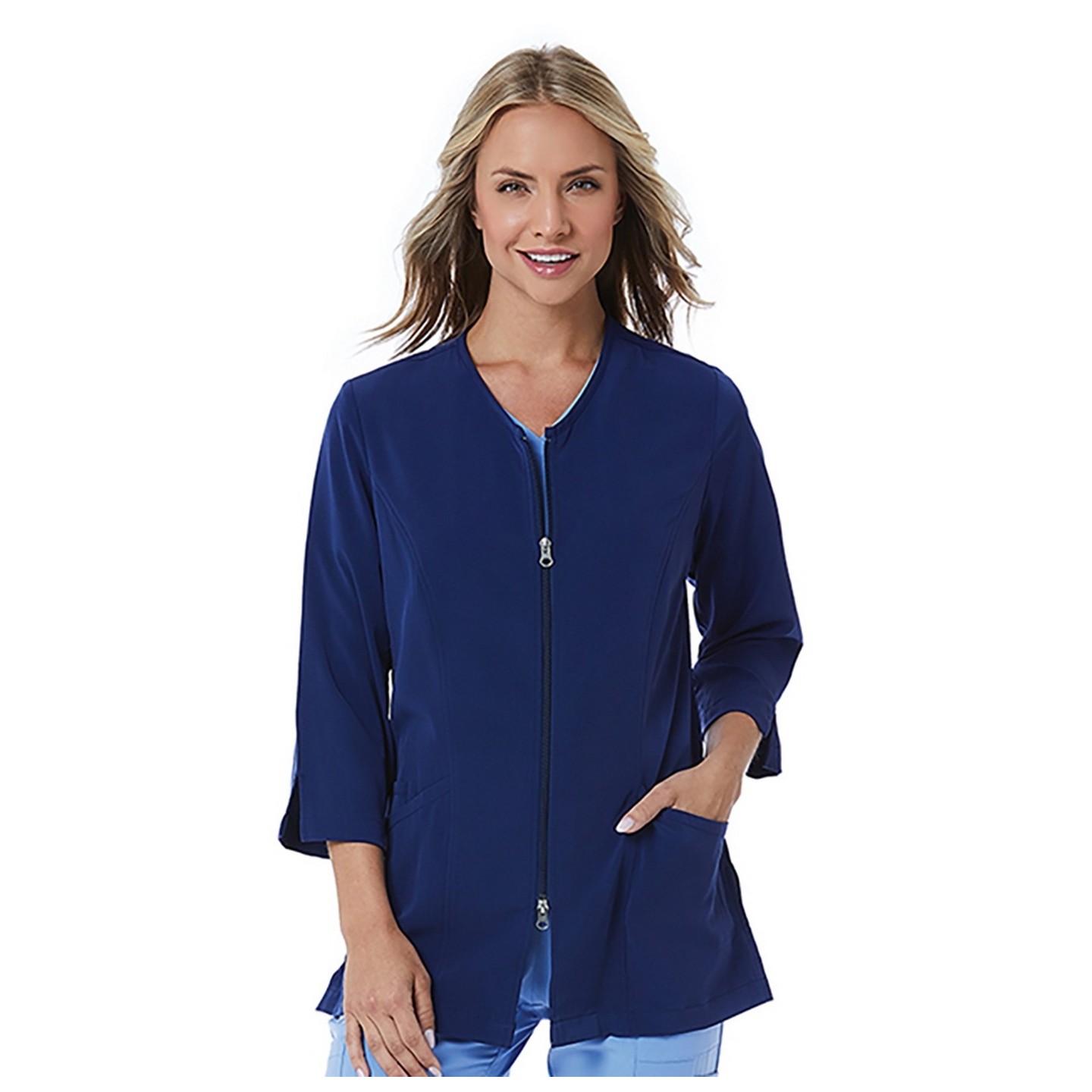 8803 SMART Lab Coat by Maevn Soft Stretch 3/4” Sleeve Lab Jacket