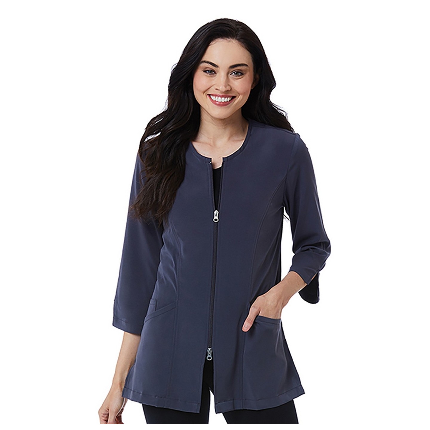 8803 Manteau de laboratoire SMART par Maevn – Étirement doux – Manteau à manches 3/4po