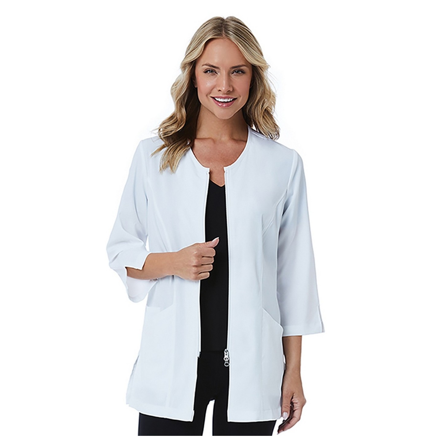 8803 SMART Lab Coat by Maevn Soft Stretch 3/4” Sleeve Lab Jacket