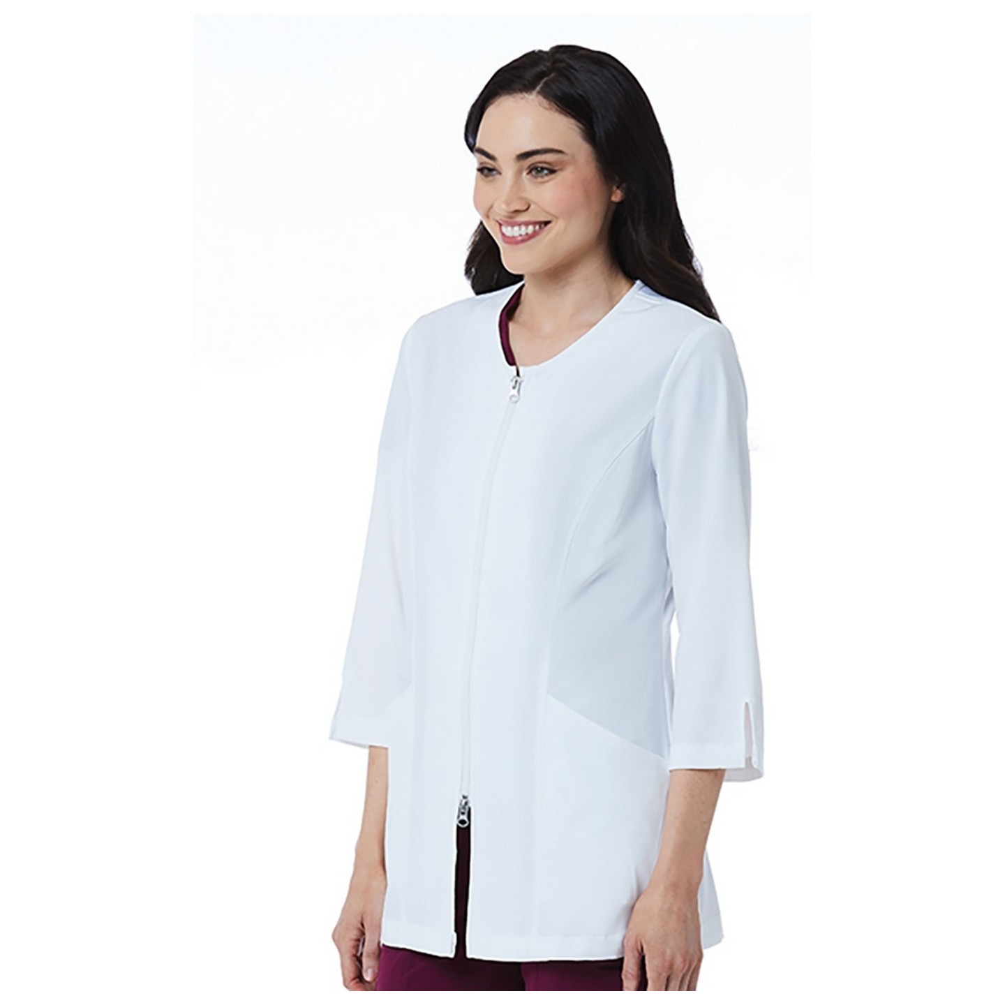 8803 Manteau de laboratoire SMART par Maevn – Étirement doux – Manteau à manches 3/4po