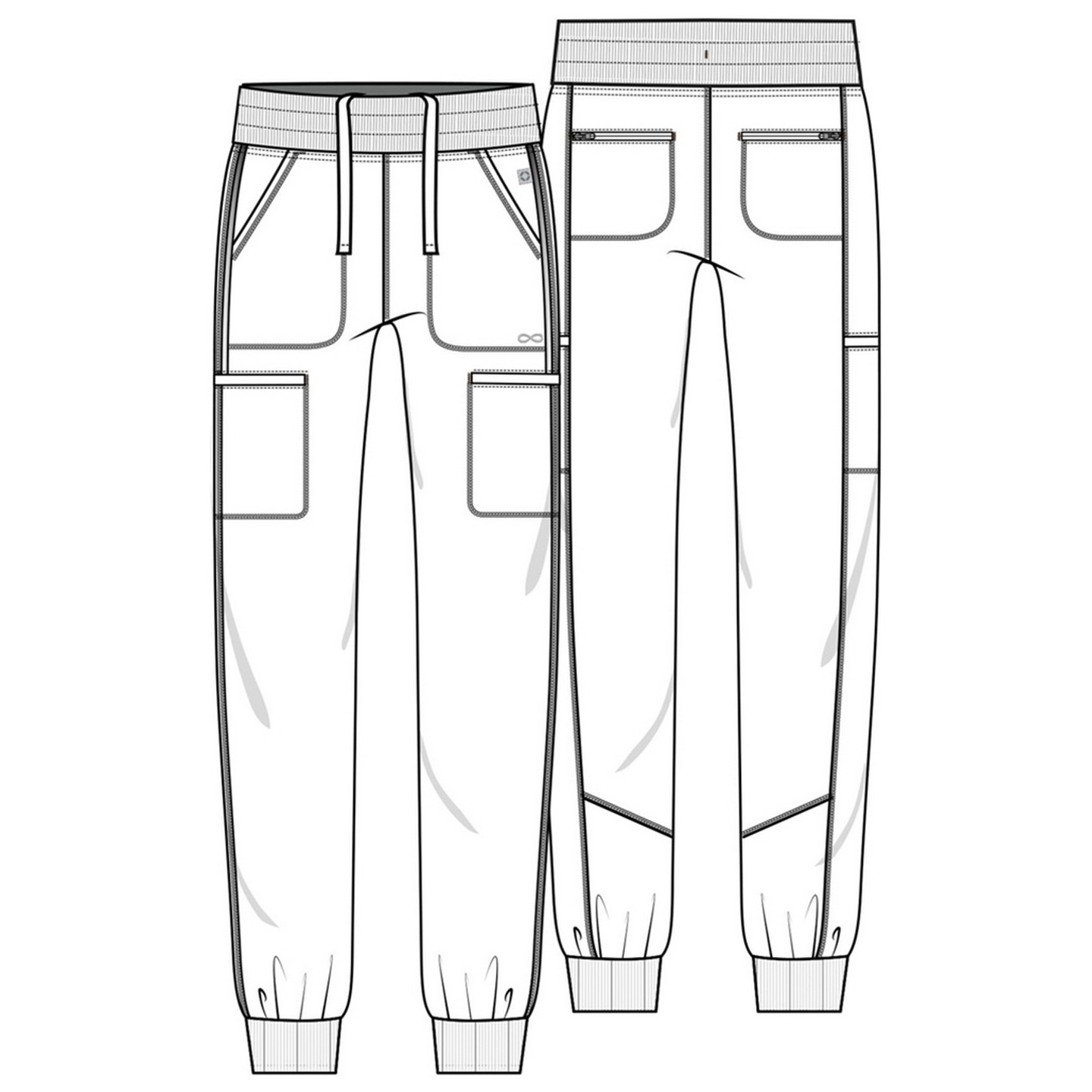 Pantalon de jogging mi-longueur - Cherokee Infinity - Antimicrobien