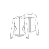 IN320A GNR8 Veste d'Échauffement Zippée Contemporaine pour Femmes par Infinity