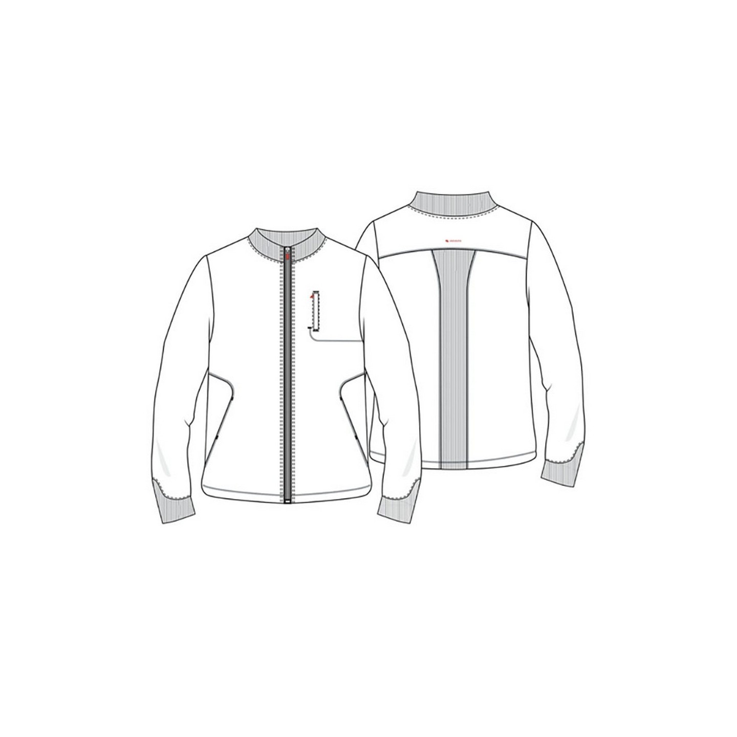 IN350A GNR8 Veste d'Échauffement Zippée pours Hommes par Infinity