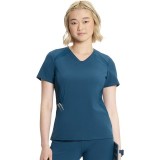 IN620A GNR8 Contemporary V-Neck Top with Kangaroo Pocket by Infinity
