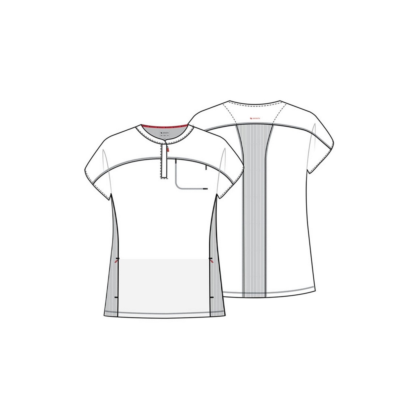 IN622A GNR8 Haut à Col Rond avec 3 Poches par Infinity