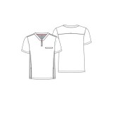 IN702A GNR8 Men's 3 Pocket Zip Neck Top by Infinity